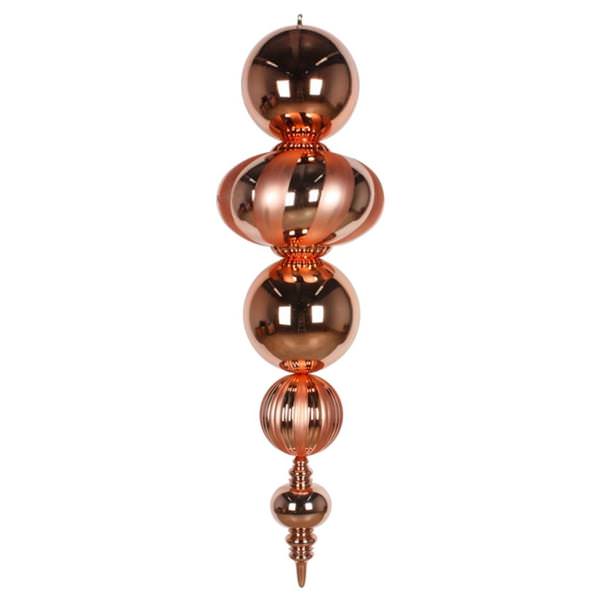 54" Sand Gold Shiny Matte Finial Ornament