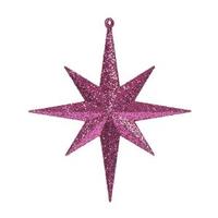 Pink Colored Christmas Tree Star Ornaments