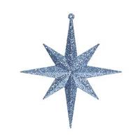 Vickerman 8" Sea Blue Glitter Bethlehem Star Ornament (4 pack)