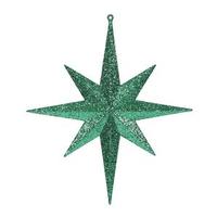 Vickerman 12" Green Glitter Bethlehem Star Ornament (2 pack)