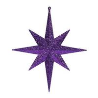 Purple Colored Christmas Tree Star Ornaments