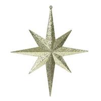 View 12" Gold Glitter Bethlehem Star Ornament (2 pack)