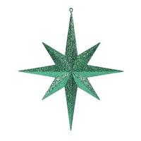 Vickerman 15.75" Green Glitter Bethlehem Star Ornament