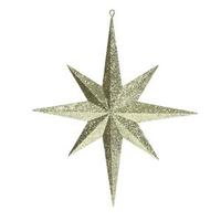 Vickerman 15.75" Gold Glitter Bethlehem Star Ornament