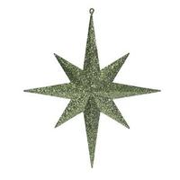 Vickerman 15.75" Dark Olive Glitter Bethlehem Star Ornament