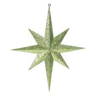 Vickerman 15.75" Lime Glitter Bethlehem Star Ornament
