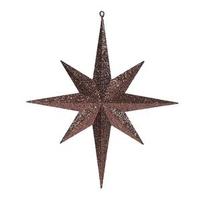Vickerman 15.75" Chocolate Glitter Bethlehem Star Ornament