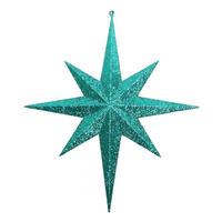 Vickerman 15.75" Emerald Glitter Bethlehem Star Ornament