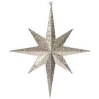 Vickerman 15.75" Rose Gold Glitter Bethlehem Star Ornament