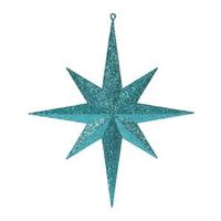 Vickerman 15.75" Lake Blue Glitter Bethlehem Star Ornament