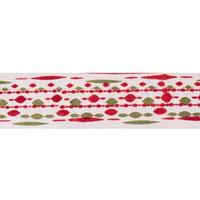 Vickerman 2.5" x 10Yd Red Rope Check Jacquard Wired Ribbon