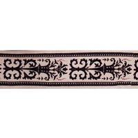 Vickerman 4" x 10Yd Brown-Beige Dupion Wired Ribbon