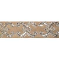 Vickerman 4" x 5Yd Gold Sequin Dupion Wired Ribbon
