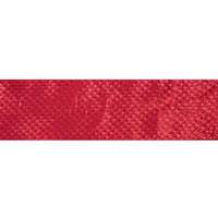 Vickerman 4" x 10Yd Red Quilted Lame Jacquard Wired Ribbon