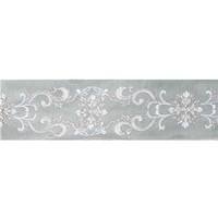 Vickerman 4" x 5Yd Sage Snowflake Scroll Dupion Wired Ribbon