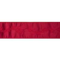 Vickerman 4" x 10Yd Red Acanthus Leaf Jacquard Wired Ribbon