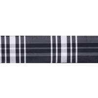 Vickerman 2.5" x 10yd Black White Scandia Plaid Wired Ribbon