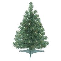 Vickerman 2.2' x 19" Artificial Oregon Fir Tree with 50 Clear Lights