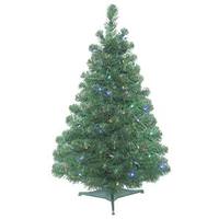 Vickerman 3' x 24" Artificial Oregon Fir Tree with 100 Multi Color LED Lights