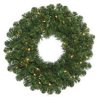 Vickerman 48" Artificial Oregon Fir Wreath 150 Clear Lights