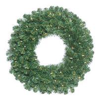 Vickerman 72" Artificial Oregon Fir Wreath 400 Clear Lights