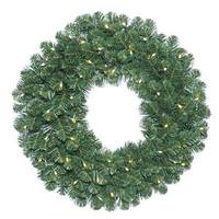 Vickerman 72" Artificial Oregon Fir Wreath 400 Warm White LED Lights