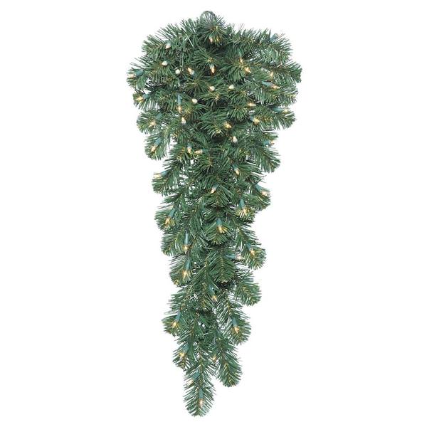 3' Artificial Oregon Fir Teardrop 50 Clear Lights