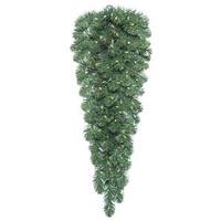 Vickerman 4' Artificial Oregon Fir Teardrop 100 Clear Lights