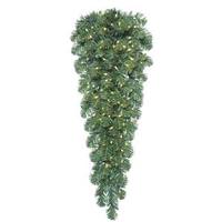 Vickerman 4' Artificial Oregon Fir Teardrop 100 Warm White LED Lights