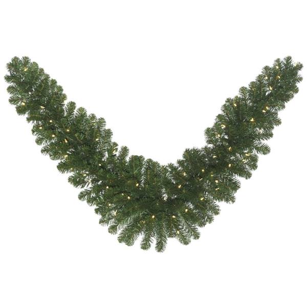 6' Artificial Oregon Fir Swag Garland 70 Multi-Colored LED Lights