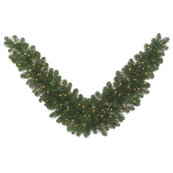 6' Artificial Oregon Fir Swag 70 Clear Lights