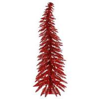 Vickerman 5' x 24" Red Whimsical Tree with 100 Red Lights