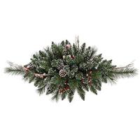 Vickerman 2.5' Artificial Snow Tip Pine/Berry Swag
