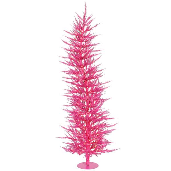 5' x 24" Pink Laser Tree with 100 Pink Lights