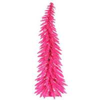 Vickerman 2.5' x 17" Pink Whimsical Tree with 35 Pink Lights