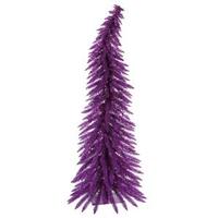Vickerman 5' x 24" Purple Whimsical Tree with 100 Purple Lights