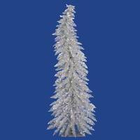 Vickerman 5' x 24" Silver Whimsical Tree with 100 Clear Lights