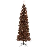 Vickerman 5.5' x 22" Mocha Pencil Tree with 250 Clear Lights