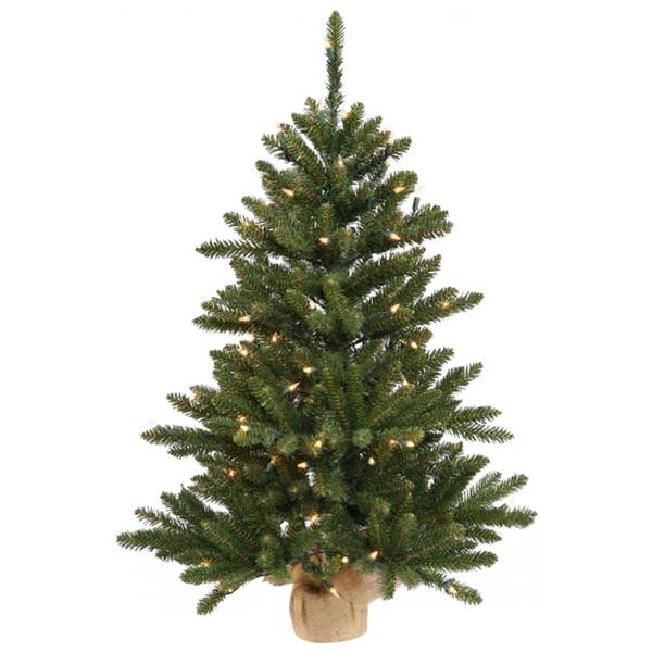 2' Artificial Anoka Pine 35 Multi-Color Mini Lights