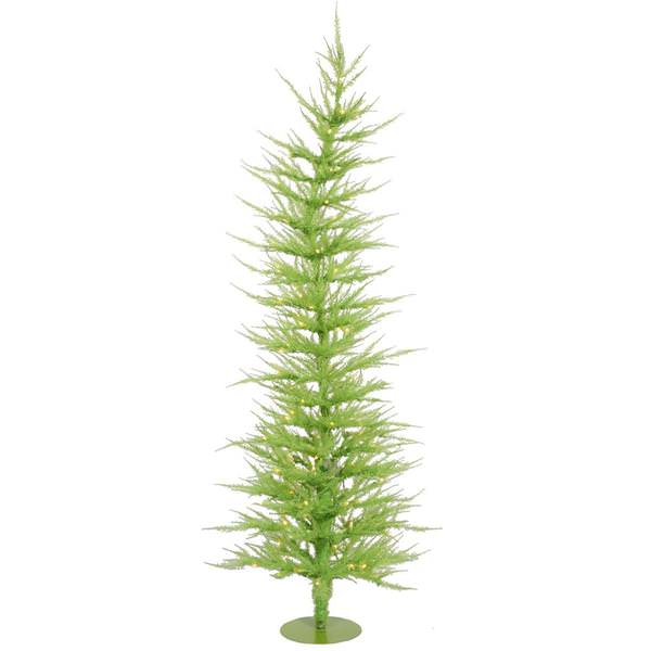 3' x 17" Lime Green Laser Tree with 50 Lime Lights