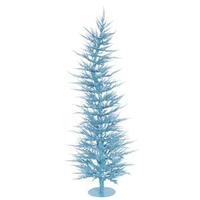 Vickerman 4' x 19" Sky Blue Laser Tree with 70 Teal LED Lights