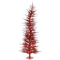 Vickerman 6' x 26" Red Laser Tree with 150 Red Lights