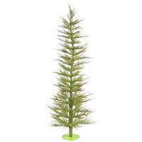 Vickerman 3' x 17" Light Green Laser Tree with 50 Lime LED Lights