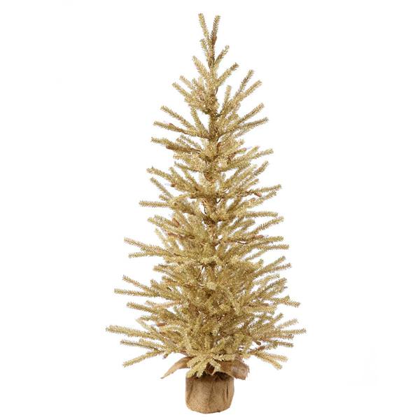 1.5' Champagne Tree w/Burlap Base