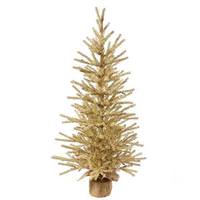 Vickerman 1.5' Champagne Tree w/Burlap Base