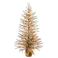 Vickerman 2' Mocha Tree w/Burlap Base 35 Warm White LED Lights