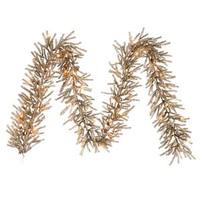 Vickerman 9' Artificial Mocha Garland with 50 Clear Lights