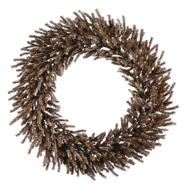 24" Artificial Chocolate Wreath