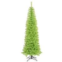 Vickerman 5.5' x 22" Lime Green Pencil Tree with 250 Lime LED Lights