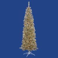 Vickerman 4.5' x 20" Champagne Pencil Tree with 150 Warm White LED Lights